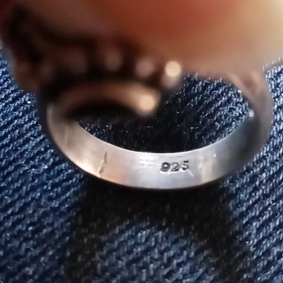 Sterling Silver Carnelian Ring - Picture 4 of 4